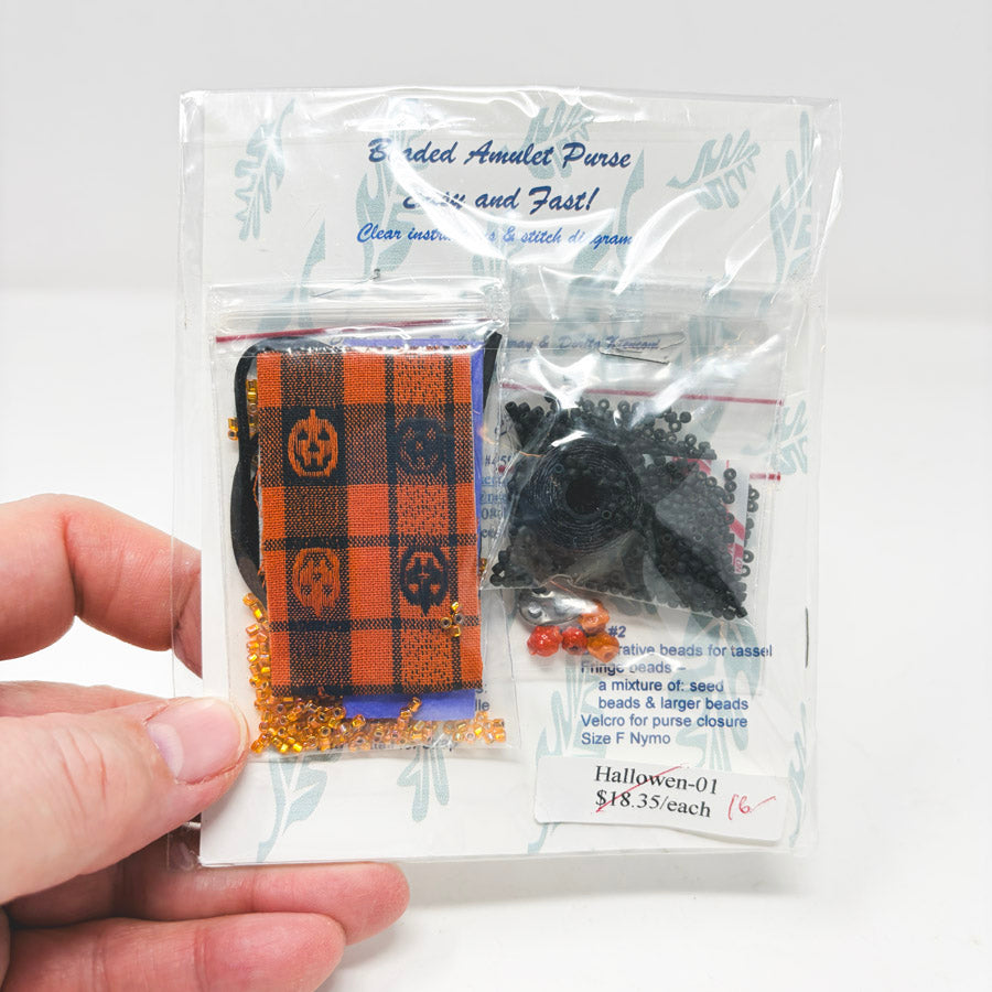 Needle & Frame Beaded Amulet Purse - Halloween