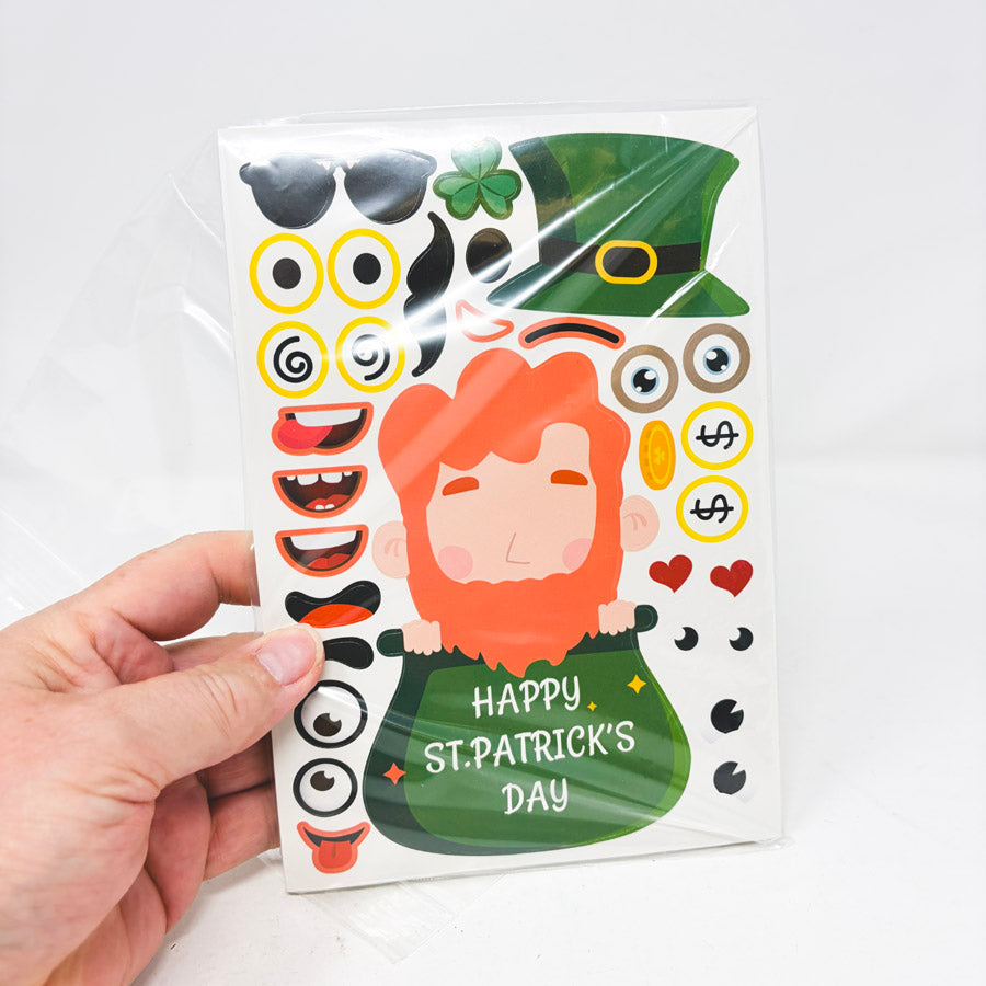 St. Patrick's Day Make-a-Face Stickers