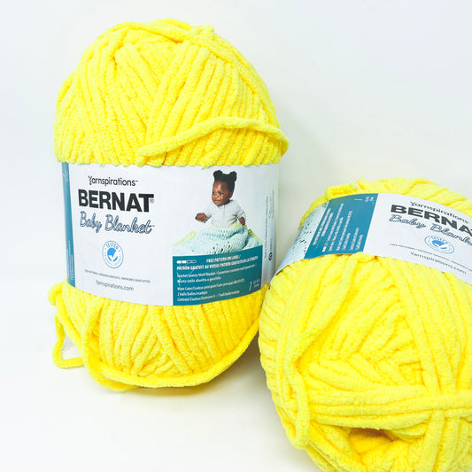 Pale Marigold Big Ball Bernat Blanket Yarn 10.5 oz (1)