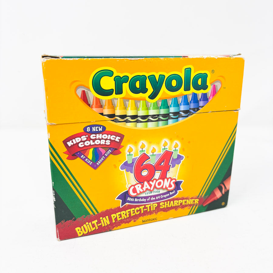 64 Crayola Crayon Box with Sharpener