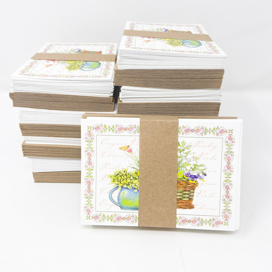 Flower Basket Greeting Cards by Sherri Baldwin - 20 Cards and Envelopes (1)