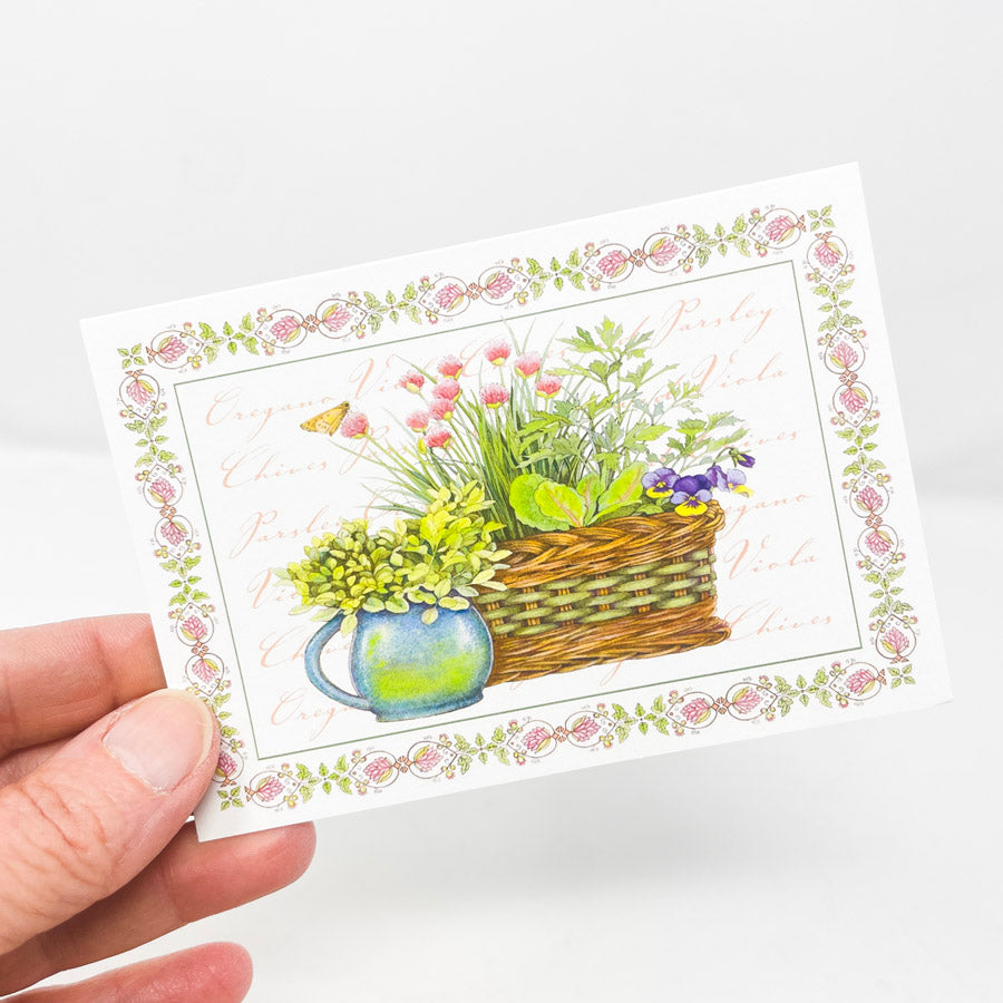 Flower Basket Greeting Cards by Sherri Baldwin - 20 Cards and Envelopes (1)