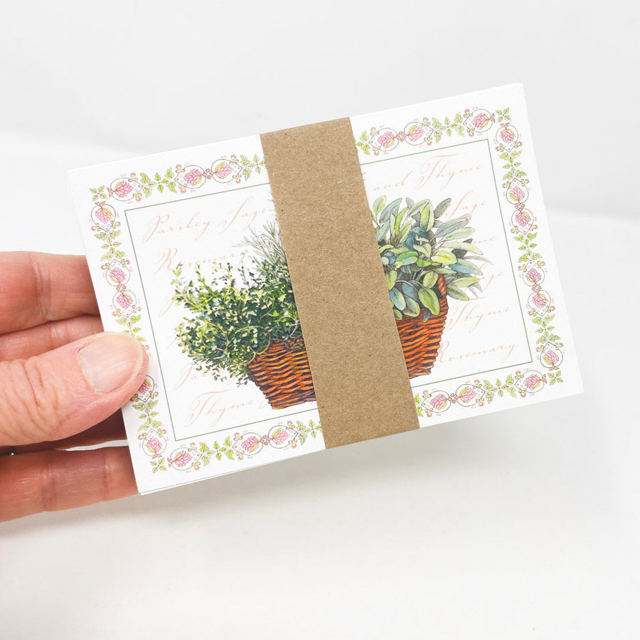 Flower Basket Greeting Cards by Sherri Baldwin - 20 Cards and Envelopes (1)