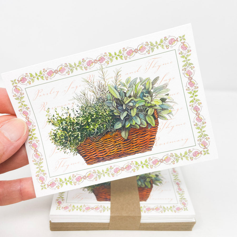 Flower Basket Greeting Cards by Sherri Baldwin - 20 Cards and Envelopes (1)