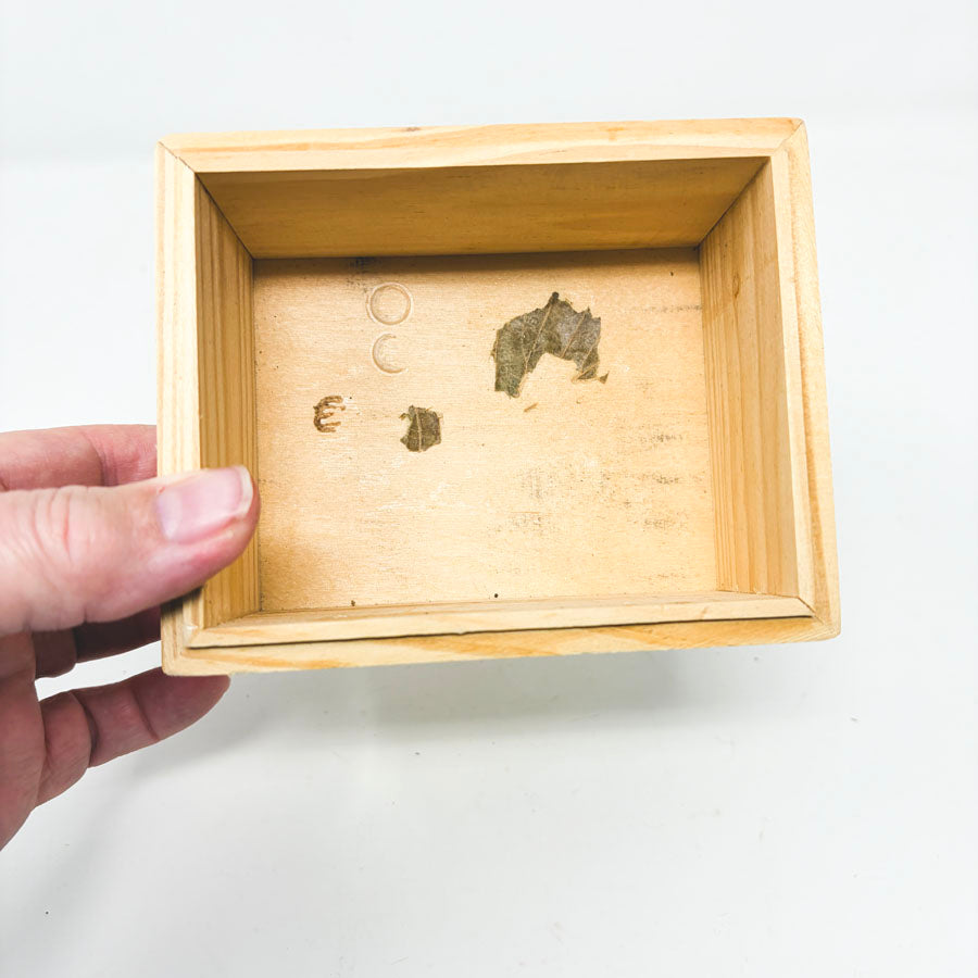 Rectangle Box- Unfinished Wood 5"x4"