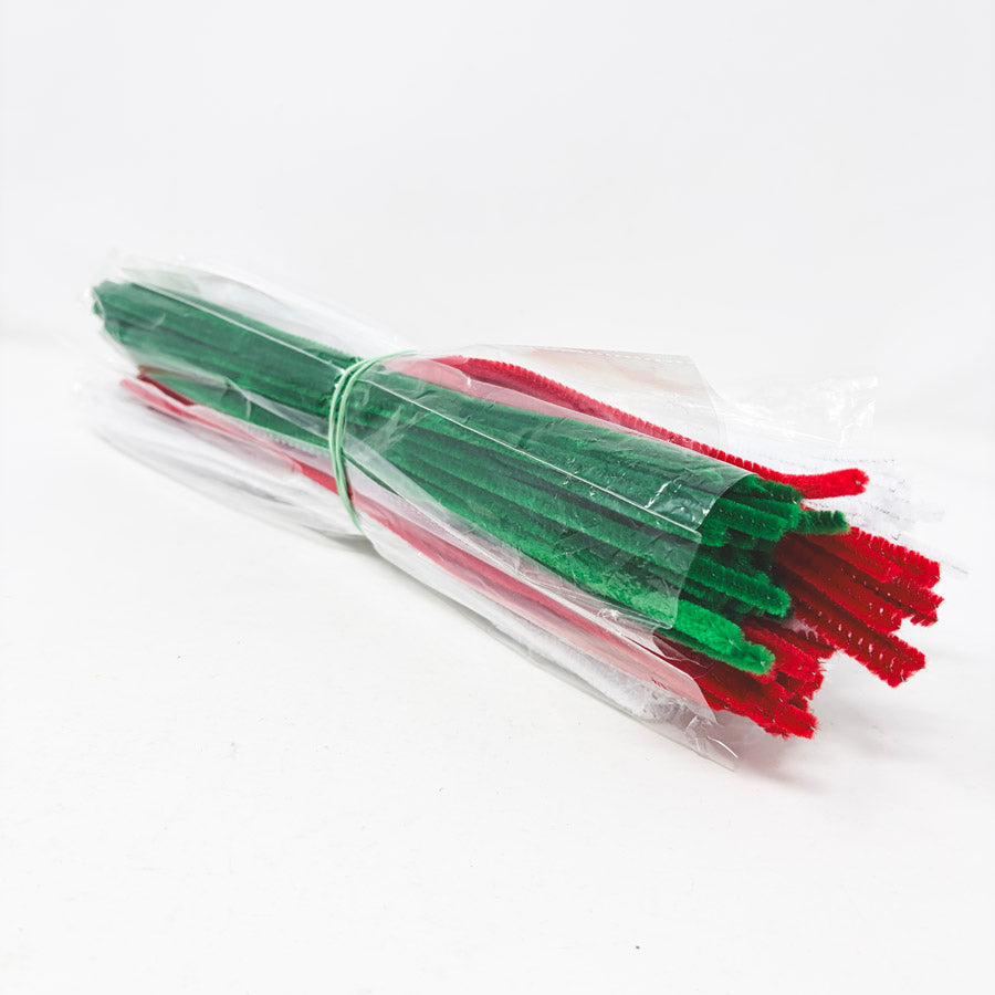 Red White Green Pipe Cleaner Bundle