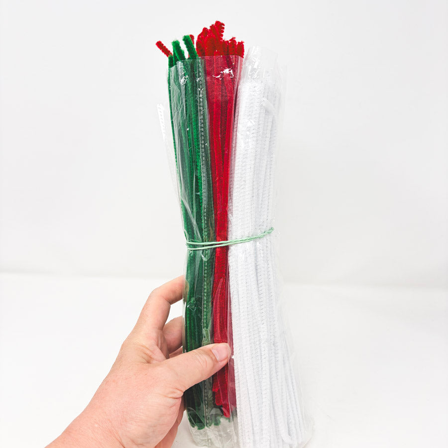 Red White Green Pipe Cleaner Bundle