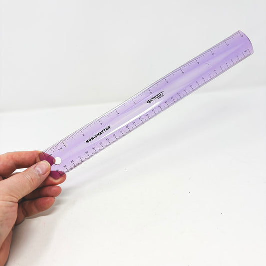 Westcott Purple Non Shatter Ruler