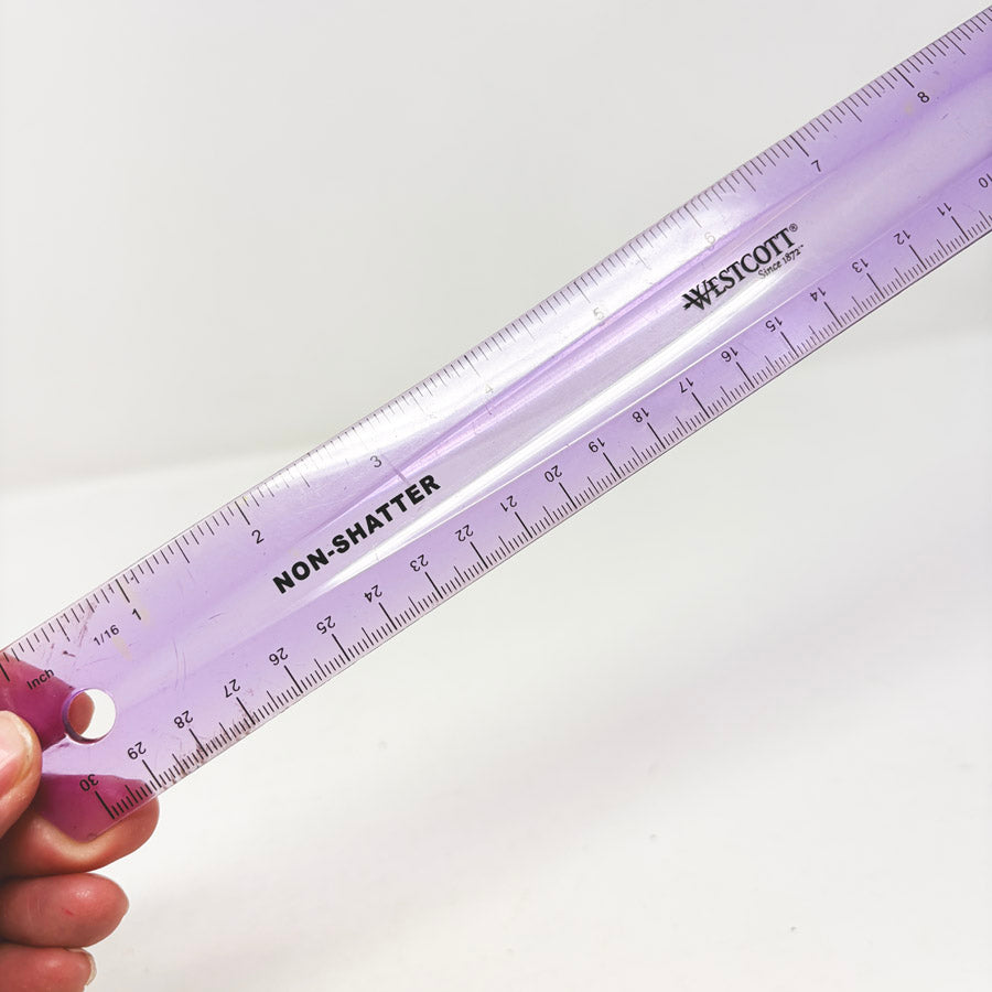 Westcott Purple Non Shatter Ruler