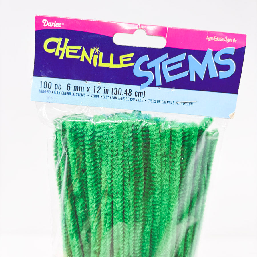 Darice Chenille Stems Green