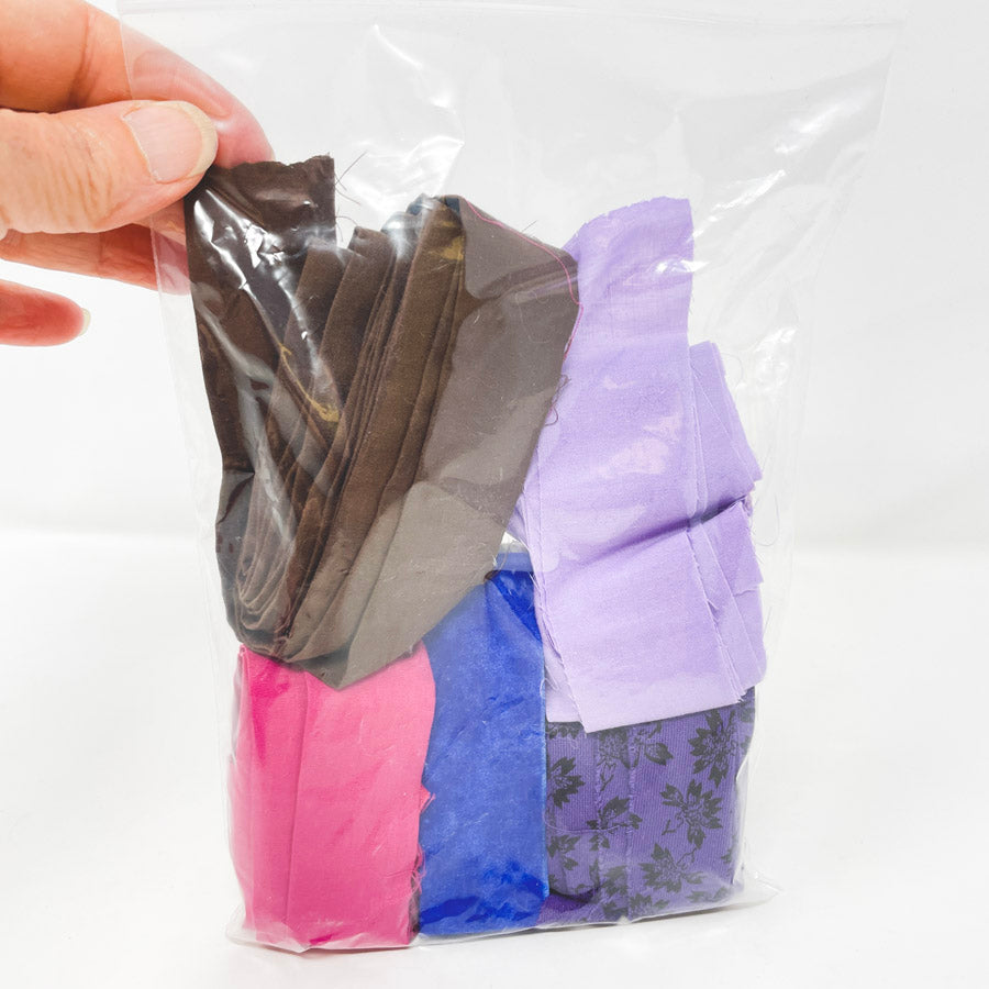 Bundle of Thin Fabric Strips