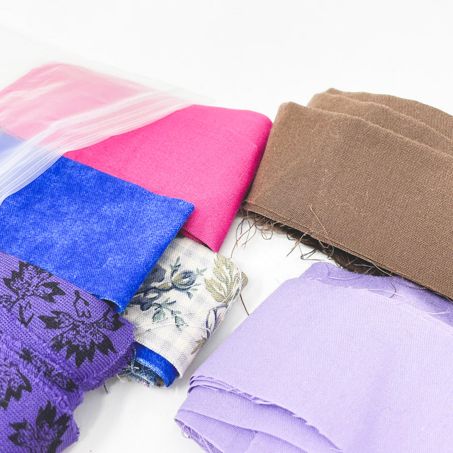 Bundle of Thin Fabric Strips