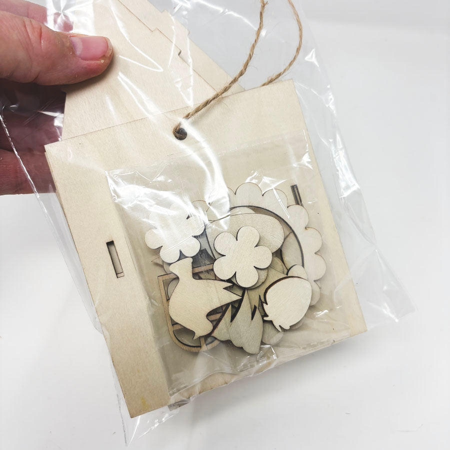 Unfinished Wood Hanging House Kit