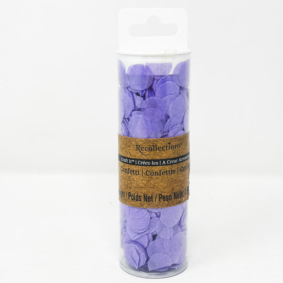 Recollections Purple Round Confetti