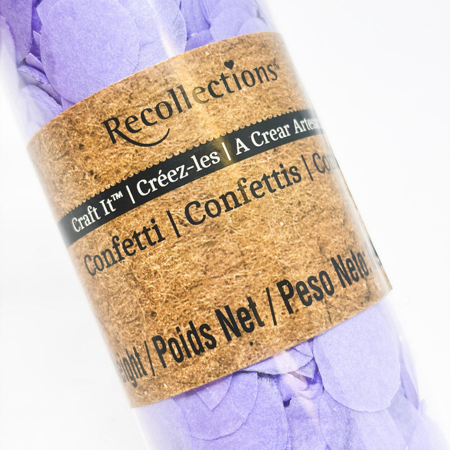 Recollections Purple Round Confetti