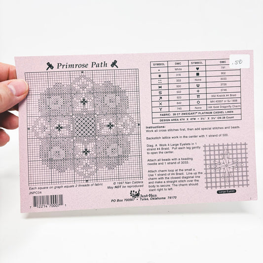 Primrose Path  – Just Nan Cross Stitch Pattern