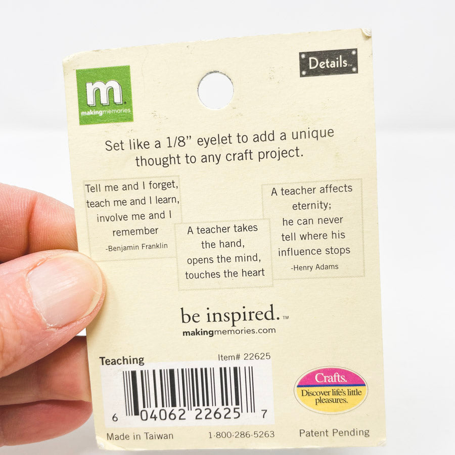 Making Memories- Metal Embellishments - You Choose