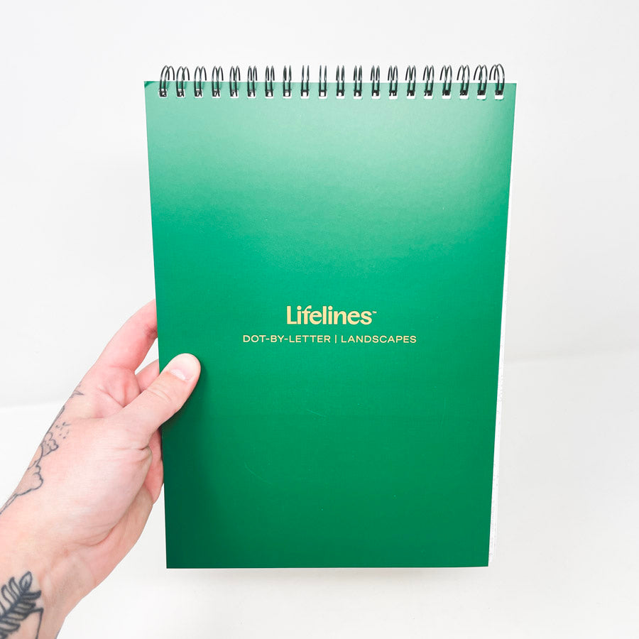 Lifelines Dot-By-Letters Meditation Coloring Book (1)