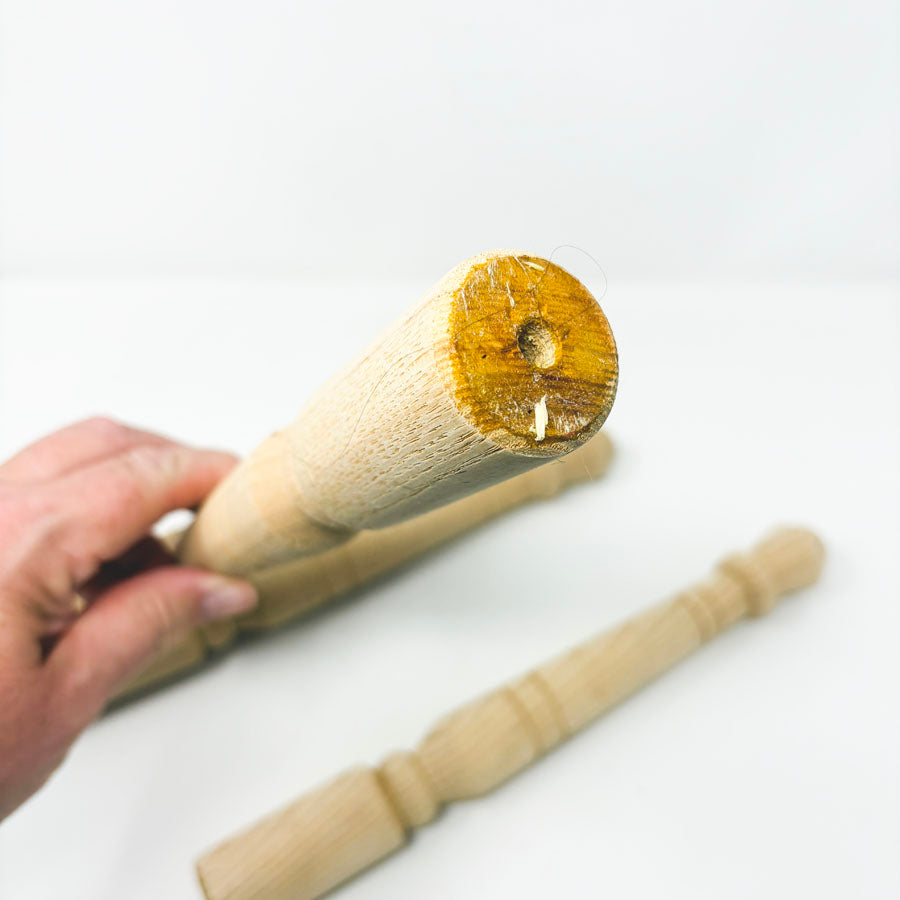 Furniture Leg- Unfinished Wood 11 3/4" tall