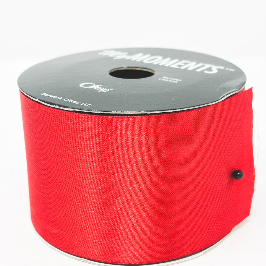 Offray My Moments Red Ribbon 2.5"