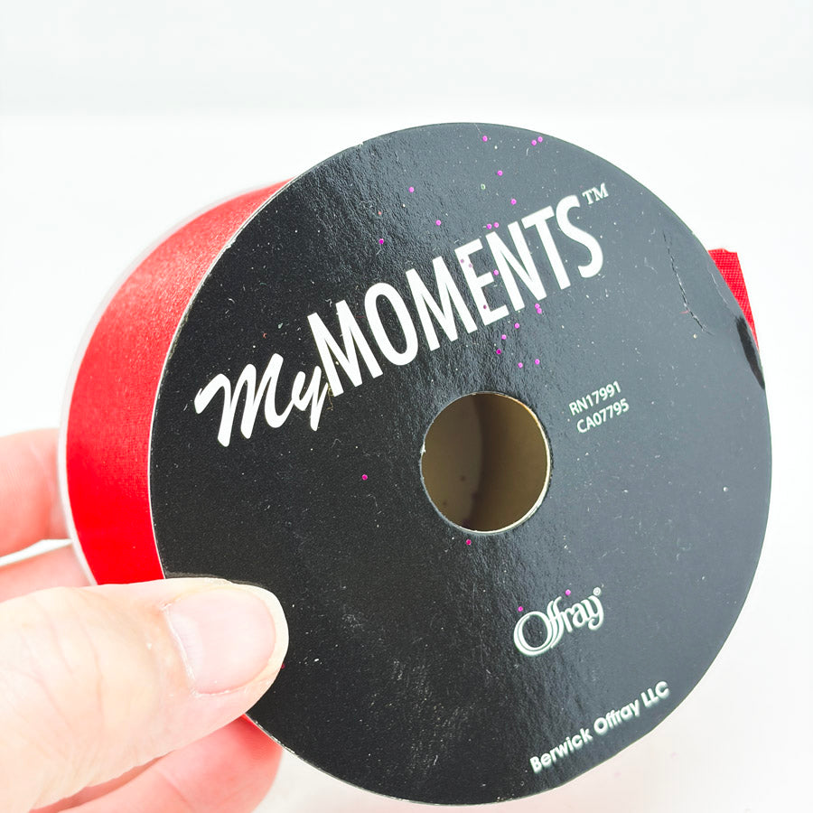 Offray My Moments Red Ribbon 2.5"