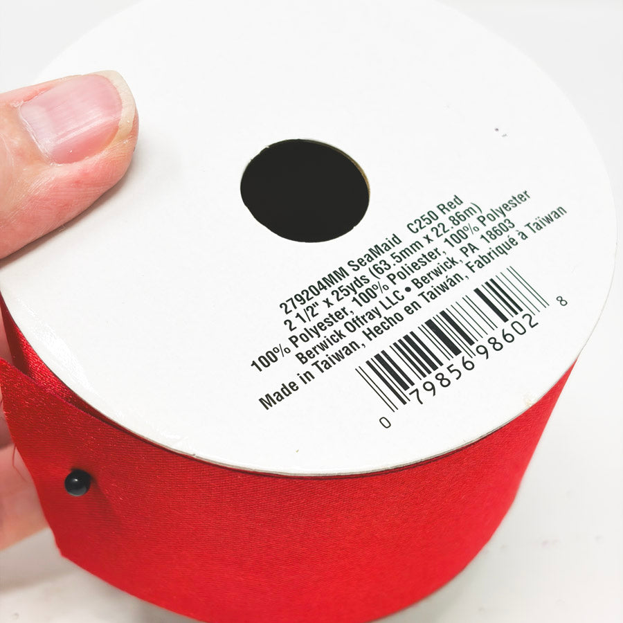 Offray My Moments Red Ribbon 2.5"