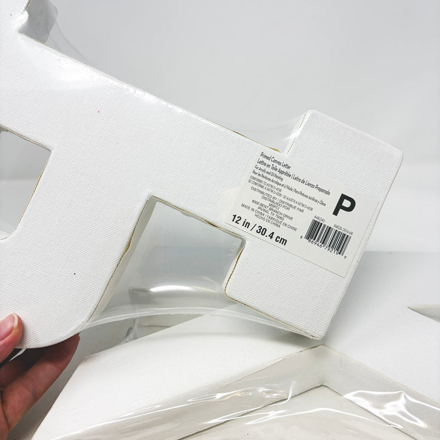 Canvas Ready to Paint Letter 12" (1)
