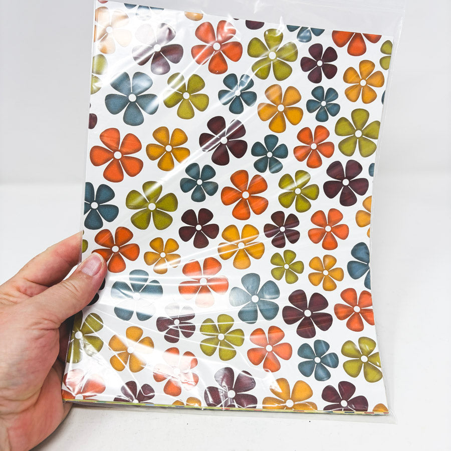 Fall Colors 8.5 x 11 Scrapbook Paper Bundle