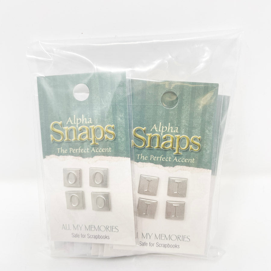 Alpha Snaps Metal Alphabet Embellishments