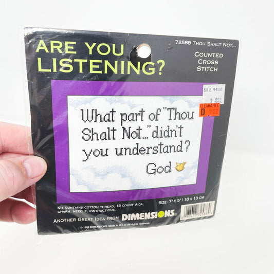 Are You Listening Cross-Stitch Kit by Dimensions