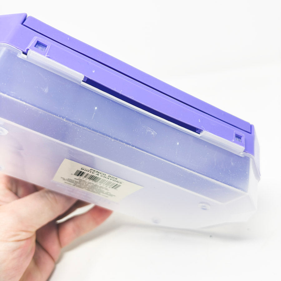 Purple Pencil Box with Compartment