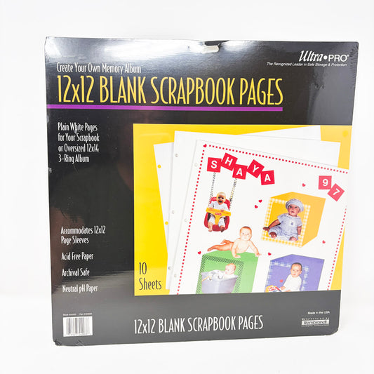 Ultrapro 12" x 12" Blank Scrapbook Pages