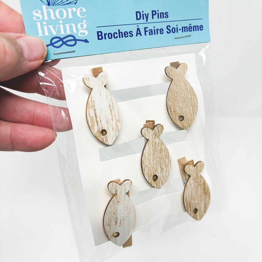 Shore Living Fish DIY Pins