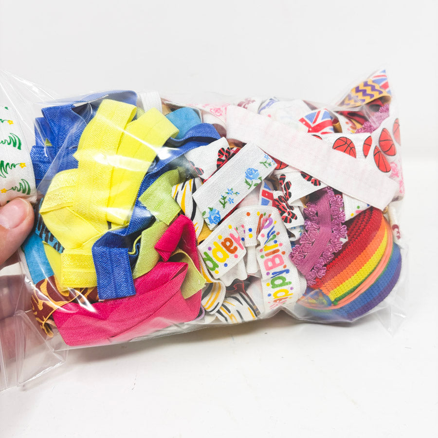 Bundle of Soft Novelty Print Elastic (6x9 bag)