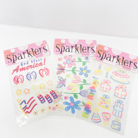 sei Sparklers – Dimensional Glass-Beaded Stickers
