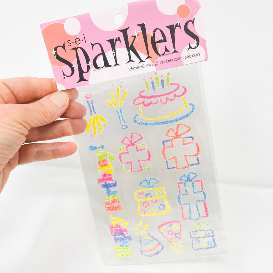 sei Sparklers – Dimensional Glass-Beaded Stickers