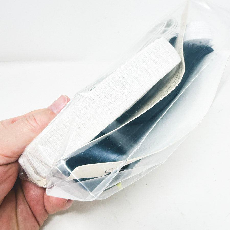 Big Bundle of B&W Elastic (6x9 Bag)