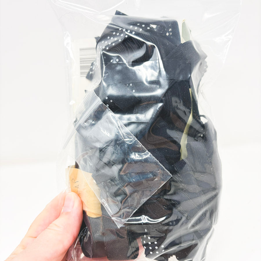 Big Bundle of Black Elastic for Bras (6x9 Bag)