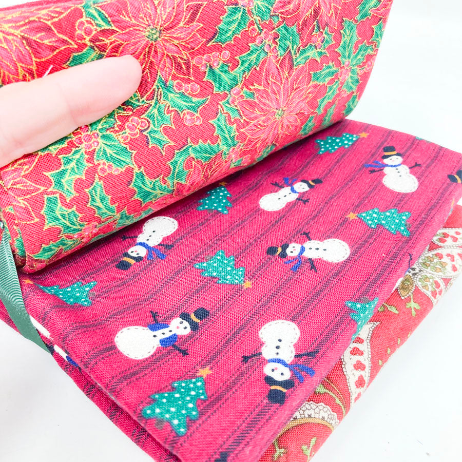 Red Holiday Theme Fabric Bundle