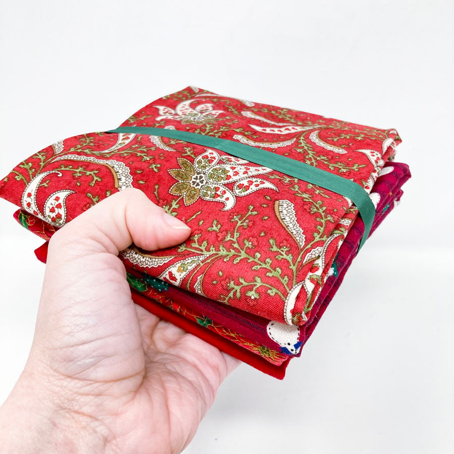 Red Holiday Theme Fabric Bundle