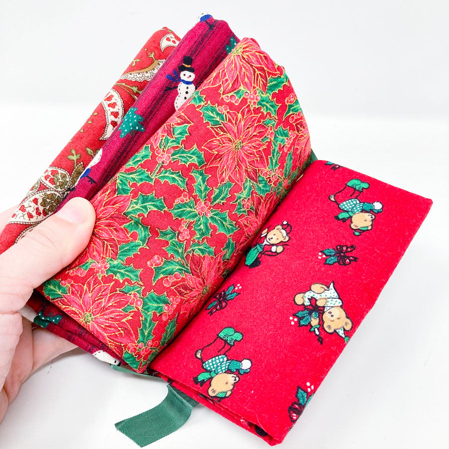 Red Holiday Theme Fabric Bundle