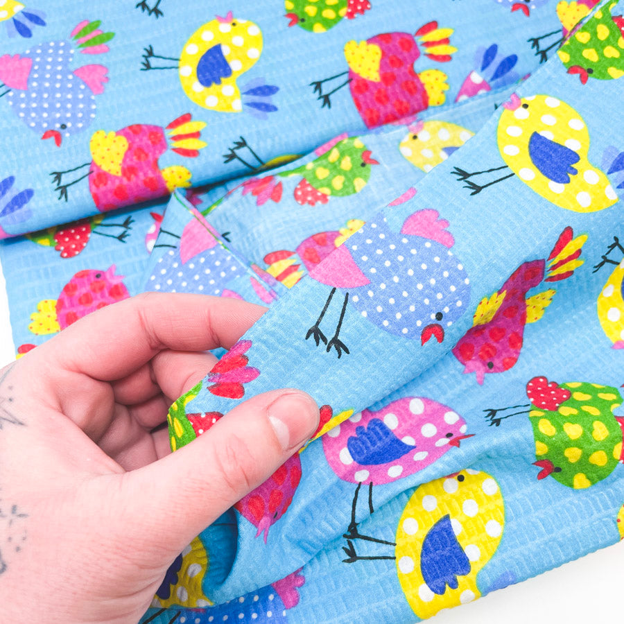 3 Yds x 44" Little Chicks Seersucker Fabric