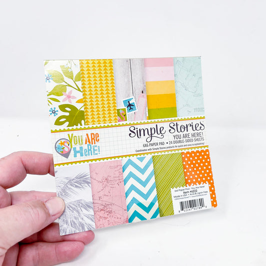 You Are Here - Simple Stories - 6" x 6" Paper Pack