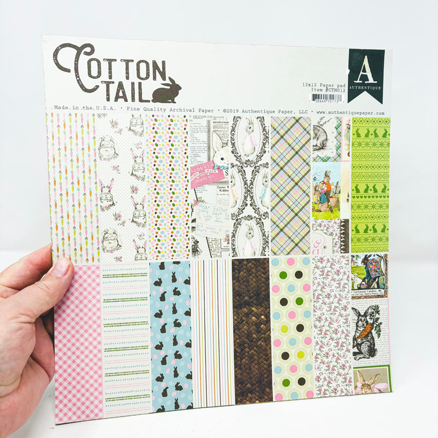 Authentique Cottontail Paper Pack - 12"x12"