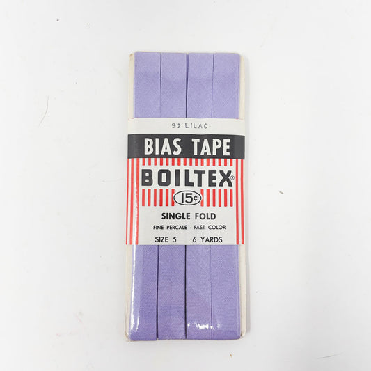 Boiltex Single Fold Bias Tape - Lilac