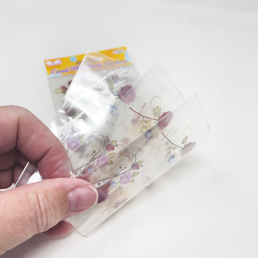 Best Creation Clear Rose Stickers (3 sheets)