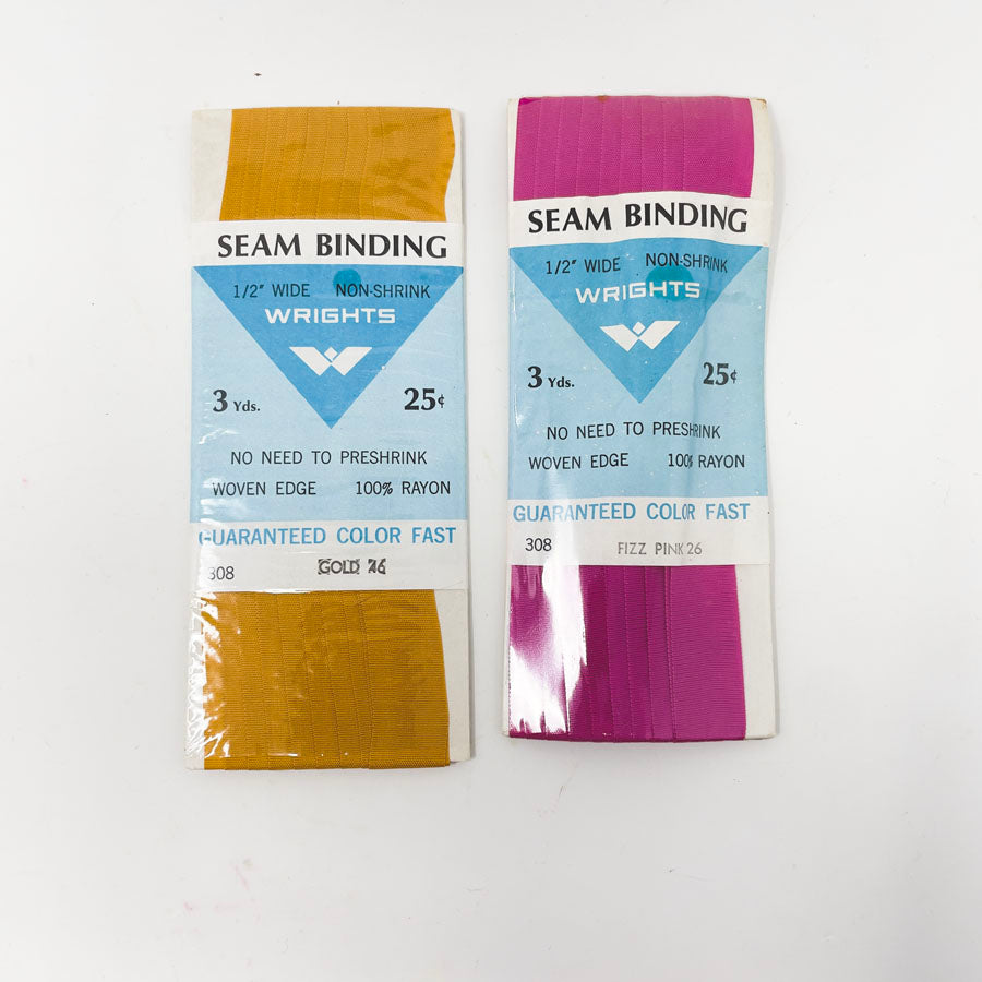 Wright's 1/2" Wide Seam Binding - Pick a Color