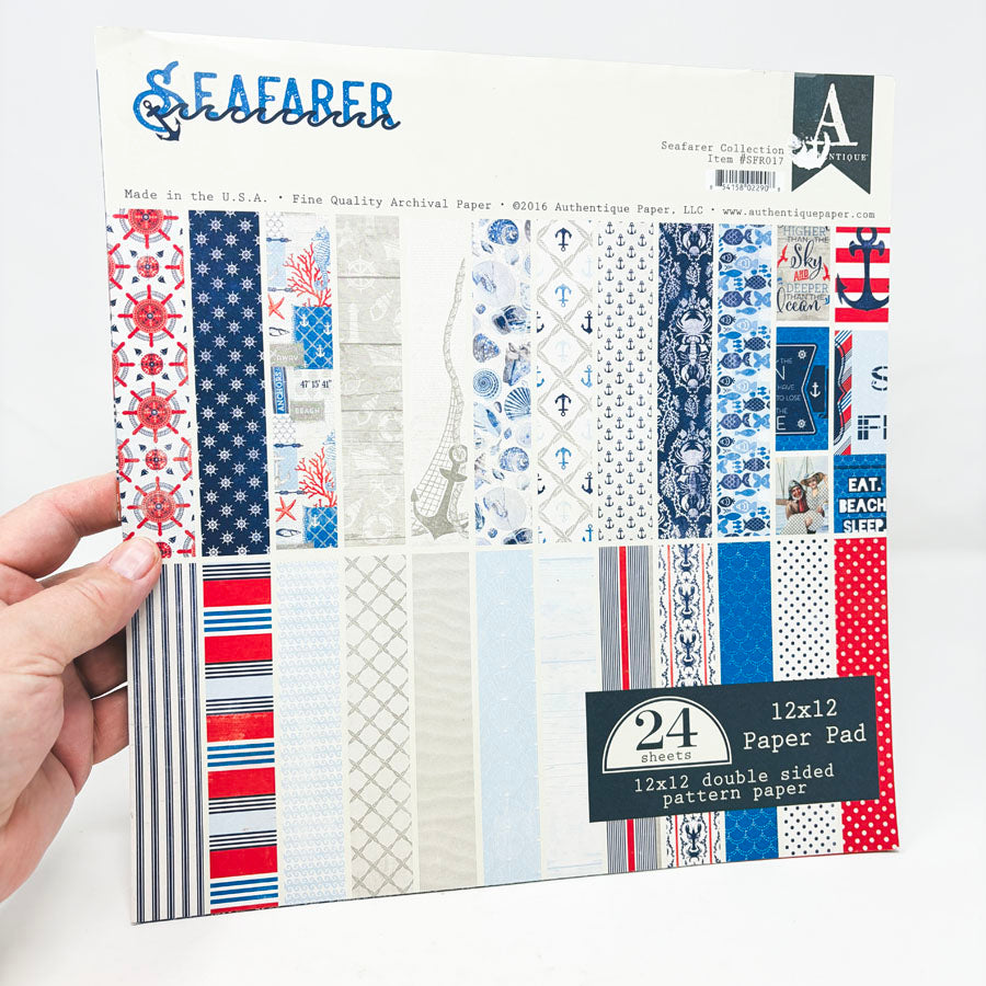 Authentique Seafearer Paper Pack - 12"x12"