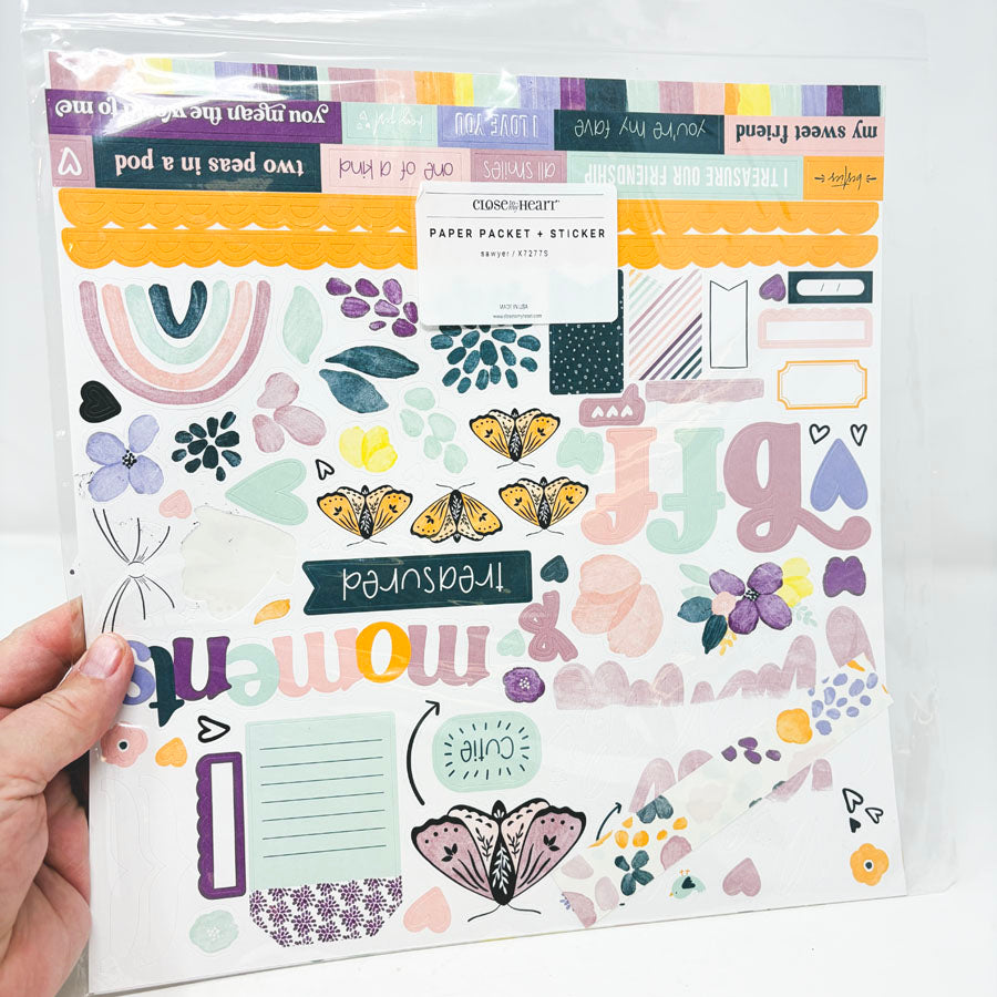 Close to My Heart Sawyer 12x12 Paper/Sticker Pack