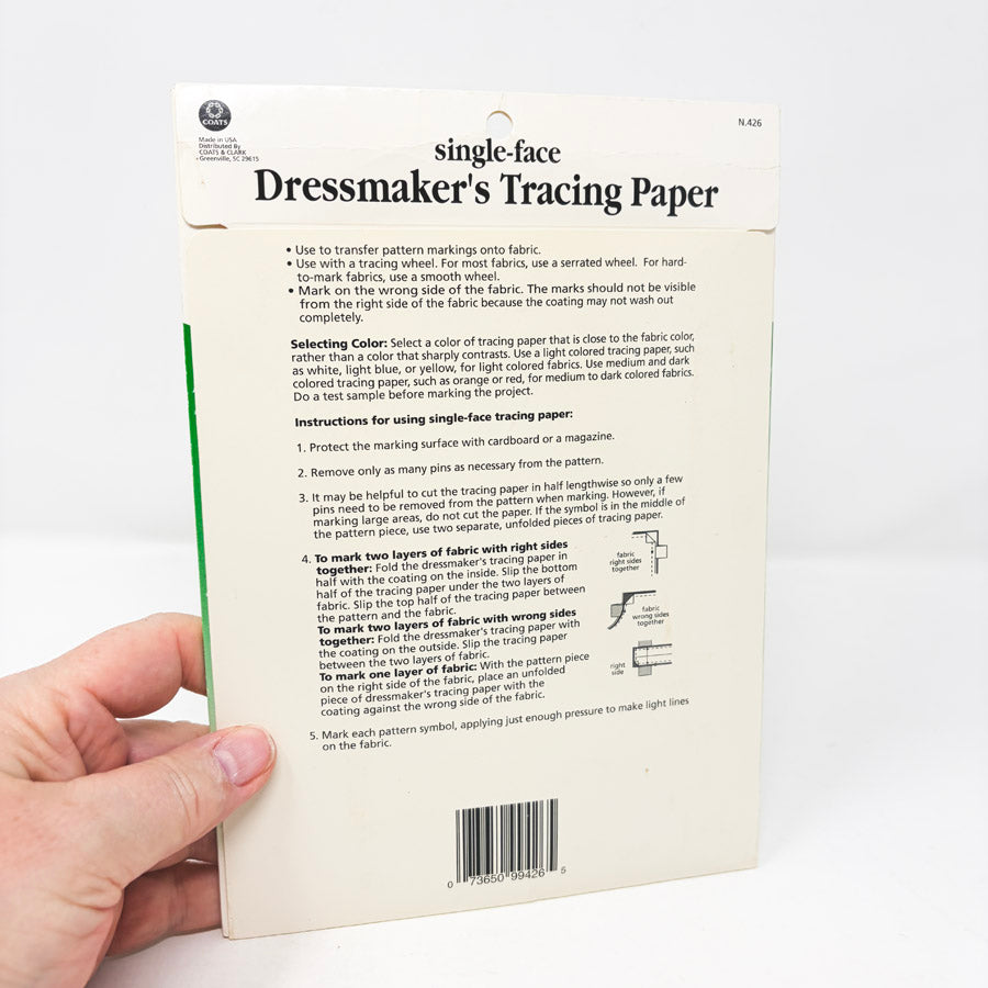 Coats Single Face Dressmaker's Tracing Paper